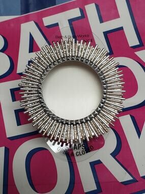 BBW Sunburst Gold & Silver Visor Clip Car Fragrance Holder Beautiful Scent Decor